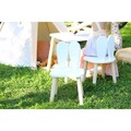 Set masa si scaun pentru copii, Bambini, Bunny Two Chair Set, MDF , Alb