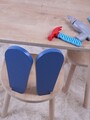 Set masa si scaun pentru copii, Bambini, Bunny One Chair Set, MDF , Albastru / Maro