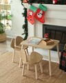 Set masa si scaun pentru copii, Bambini, Mickey Two Chair Set, MDF , Maro