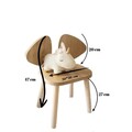 Scaun pentru copii, Bambini, Mickey Chair, 30x30x25 cm, MDF , Maro