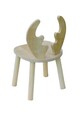 Scaun pentru copii, Bambini, Deer Chair, 30x30x25 cm, MDF , Maro