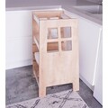Turn de invatare, Bambini, Kule, 90x40x41 cm, MDF , Maro/Alb