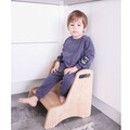 Scaun pentru copii, Bambini, Steps, 38x41x38 cm, MDF , Maro