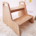 Scaun pentru copii, Bambini, Steps, 38x41x38 cm, MDF , Maro