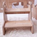 Scaun pentru copii, Bambini, Steps, 38x41x38 cm, MDF , Maro