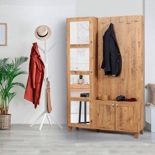 Atlantic Pine, Dulap cu pantofar 125x36x196 cm