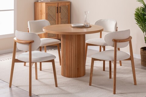 Masa, Alfa Design, Sherion, 100x75x100 cm, MDF , Fag