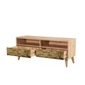 Set mobilier living 2 piese, comoda si comoda TV, Motto 2-729, Vella, atlantic pine