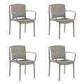 Set scaune 4 piese, Tilia, Nes, Polipropilena, Bej