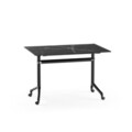 Masa pliabila, Tilia, Snap, 120x69x48 cm, Blatul mesei: 100% LAMINAT DE ÎNALTĂ PRESIUNE, Negru