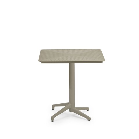 Masa pliabila, Tilia, Moon 70 V2F, 70x70x50 cm, Cadru: 100% ALIMINIUM, Bej