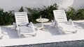 Masuta de cafea, Tilia, Moon, 60x47x60 cm, Cadru: 100% ALIMINIUM, Bej