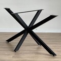 Picioare de masă metalice, Modara, Ahtapot, 150x71x78 cm, Metal, Negru