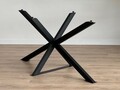 Picioare de masă metalice, Modara, Ahtapot, 150x71x78 cm, Metal, Negru