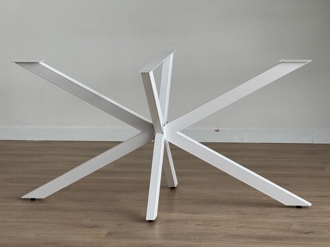 Picioare de masă metalice, Modara, Ahtapot, 150x71x78 cm, Metal, Alb