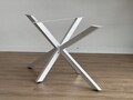 Picioare de masă metalice, Modara, Ahtapot, 150x71x78 cm, Metal, Alb