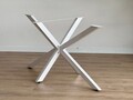 Picioare de masă metalice, Modara, Ahtapot, 150x71x78 cm, Metal, Alb
