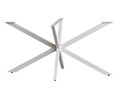 Picioare de masă metalice, Modara, Ahtapot, 150x71x78 cm, Metal, Alb