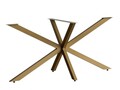 Picioare de masă metalice, Modara, Ahtapot, 150x71x78 cm, Metal, Auriu