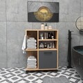 Dulap multifunctional, Arnetti, Rebusa, 60x80 cm, PAL, Pin Atlantic / Antracit