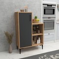 Dulap multifunctional, Arnetti, Reysary, PAL, Pin Atlantic / Antracit