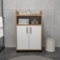 Dulap multifunctional, Arnetti, Tiraks, 60x97 cm, PAL, Pin Atlantic / Alb