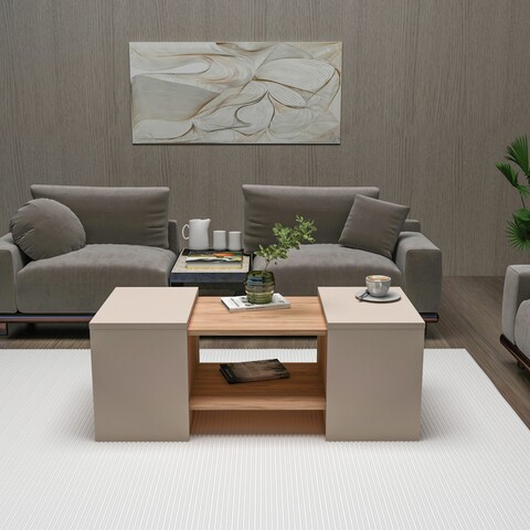 Set masute de cafea, Arnetti, Sartos, PAL, Pin Atlantic / Bej