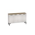 Consola, Arnetti, Frezya, 120x75x29 cm, PAL, Stejar Safir / Alb