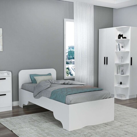 Pat de o persoană, Arnetti, Luses, PAL, Alb