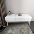 Masa de machiaj, Hanah Home, Riva, 79.4x31x35 cm, Alb