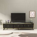 Comoda TV, Arnetti, Sona 180, 180x45 cm, PAL, Negru