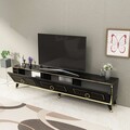 Comoda TV, Arnetti, Sona 180, 180x45 cm, PAL, Negru