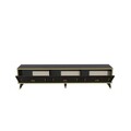 Comoda TV, Arnetti, Sona 180, 180x45 cm, PAL, Negru