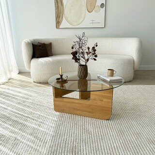 75x35x75 cm, Stejar;Transparent