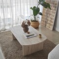 Masuta de cafea, Neostill, Theseus, 105x35x60 cm, PAL, Travertin