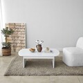 Masuta de cafea, Neostill, Theseus, 105x35x60 cm, PAL, Alb