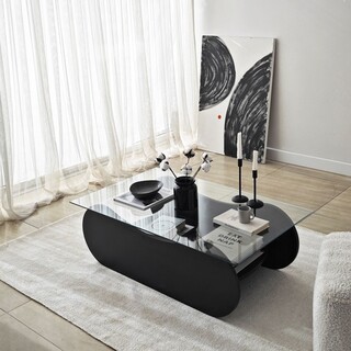 105x35x65 cm, Negru;Transparent