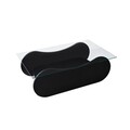 Masuta de cafea, Neostill, Brise, 105x35x65 cm, Sticla temperata, Negru/Transparent
