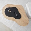 Masuta de cafea, Neostill, Melted, 105x35x65 cm, PAL melaminat, Stejar safir / negru