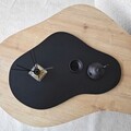 Masuta de cafea, Neostill, Melted, 105x35x65 cm, PAL melaminat, Stejar safir / negru