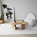 Masuta de cafea, Neostill, Melted, 105x35x65 cm, PAL melaminat, Maro