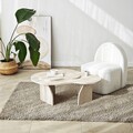Masuta de cafea, Neostill, Melted, 105x35x65 cm, PAL melaminat, Travertin