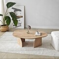 Masuta de cafea, Neostill, Rock, 100x35x60 cm, PAL melaminat, Maro