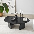Masuta de cafea, Neostill, Rock, 100x35x60 cm, PAL melaminat, Negru
