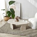 Masuta de cafea, Neostill, Rock, 100x35x60 cm, PAL melaminat, Travertin