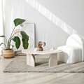 Masuta de cafea, Neostill, Rock, 100x35x60 cm, PAL melaminat, Travertin