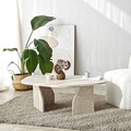 Masuta de cafea, Neostill, Rock, 100x35x60 cm, PAL melaminat, Travertin