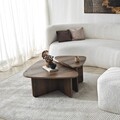 Set masute de cafea, Neostill, Ballare Set, PAL melaminat, Maro