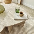 Set masute de cafea, Neostill, Ballare Set, PAL melaminat, Travertin