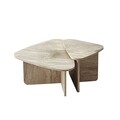 Set masute de cafea, Neostill, Ballare Set, PAL melaminat, Travertin